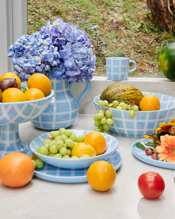Kip & Co Blue Bird Tartan Plate 2P Set