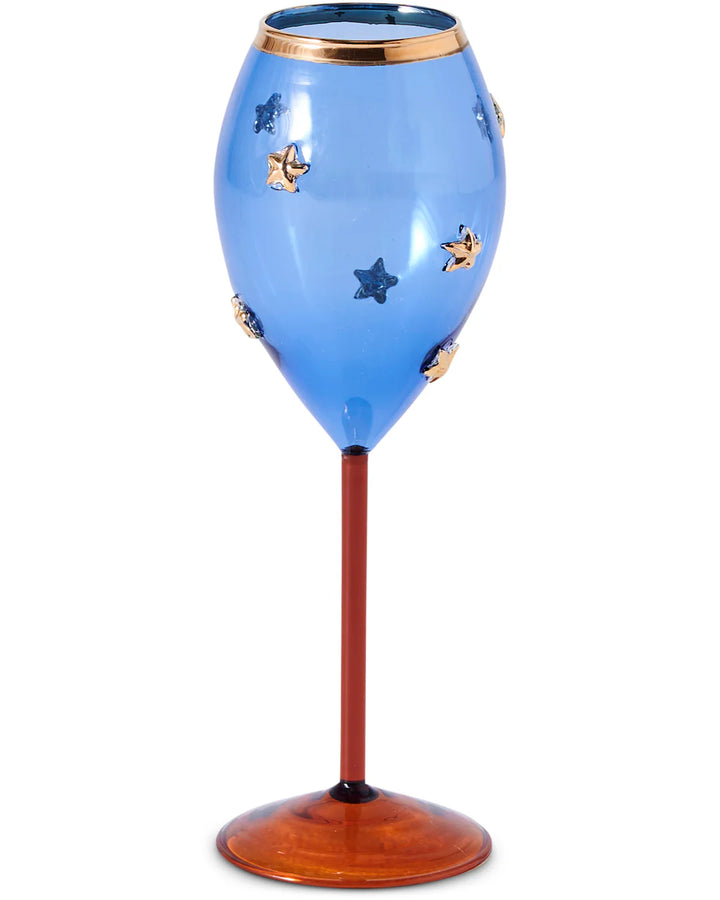 Kip & Co Golden Star Champagne Glass 2P Set