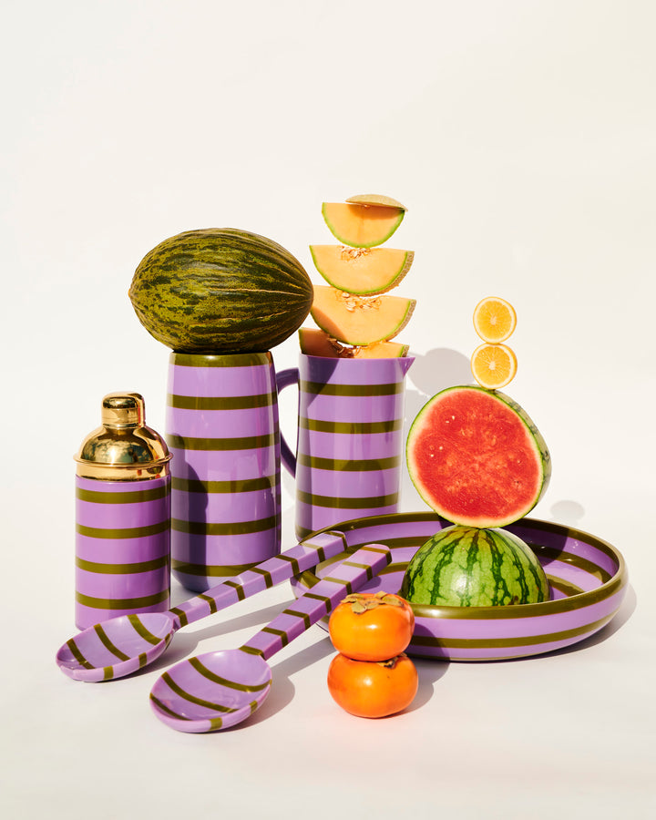 Kip & Co Wisteria Lane Stripe Resin Vase