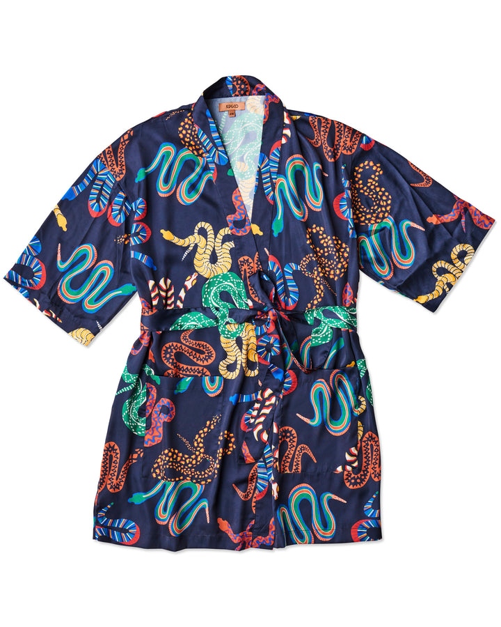 Kip & Co Snake Pit Satin Robe