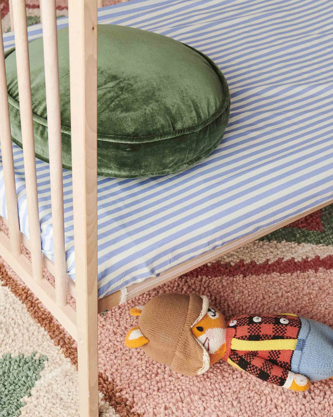 Kip & Co Seaside Stripe Organic Cotton Baby Fitted Sheet