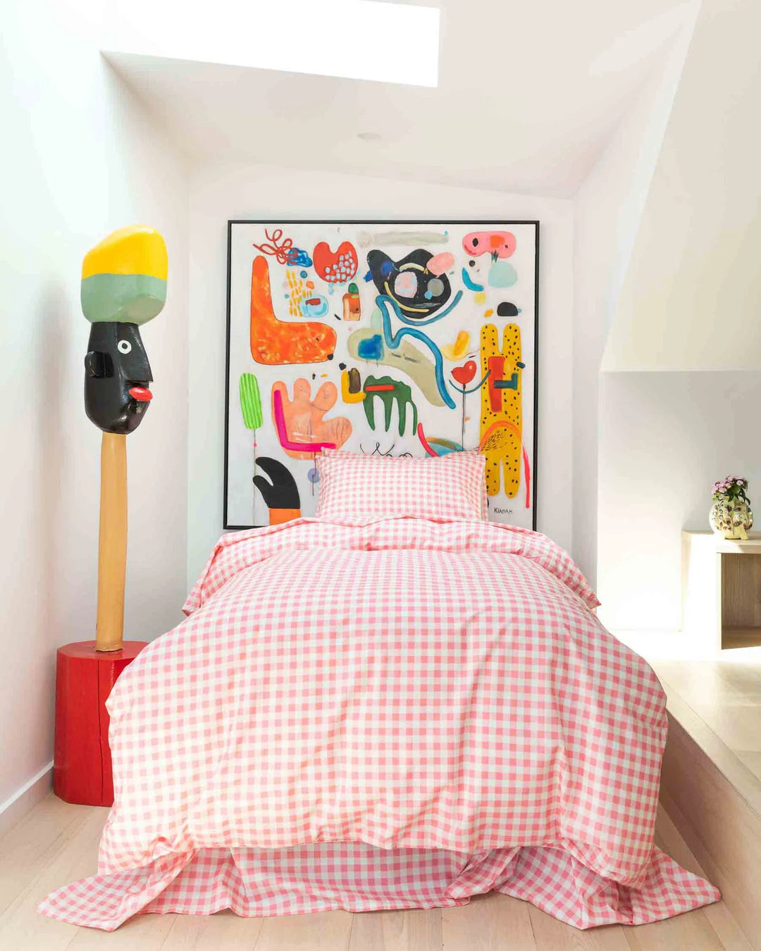 Kip & Co Gingham Candy Organic Cotton Quilt Cover
