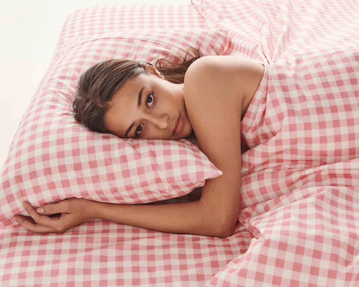 Kip & Co Gingham Candy Organic Cotton Quilt Cover