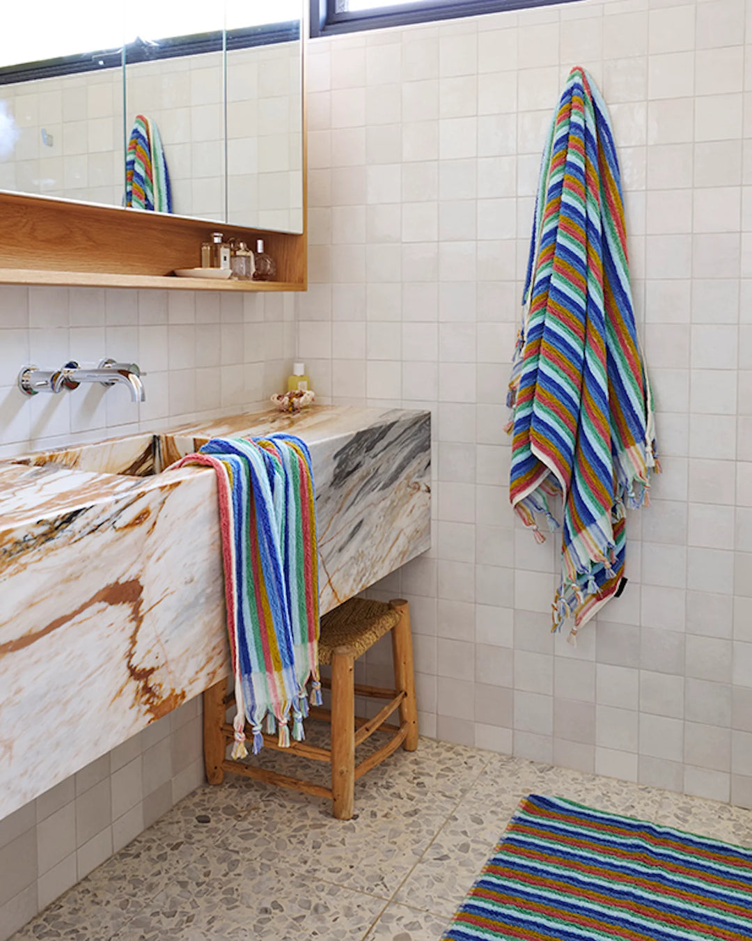 Kip & Co Madeira Stripe Turkish Bath Towel