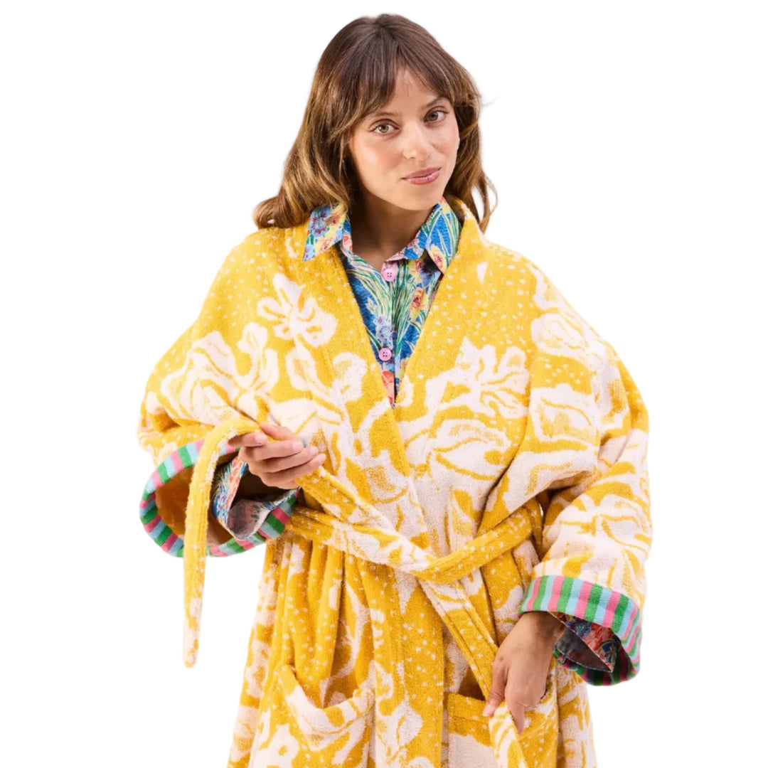 Kip & Co  x Anna Spiro Elsternwig Fig Terry Bath Robe