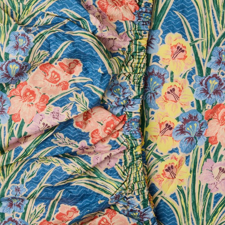 Kip & Co x Anna Spiro Gladiolus Organic Cotton Fitted Sheet