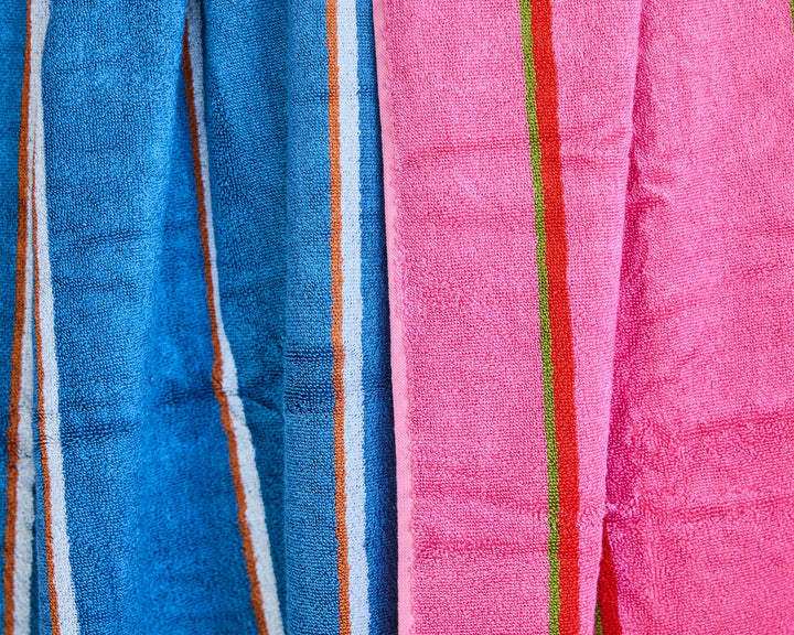 Kip & Co Blue Lagoon Stripe Bamboo Terry Hand Towel