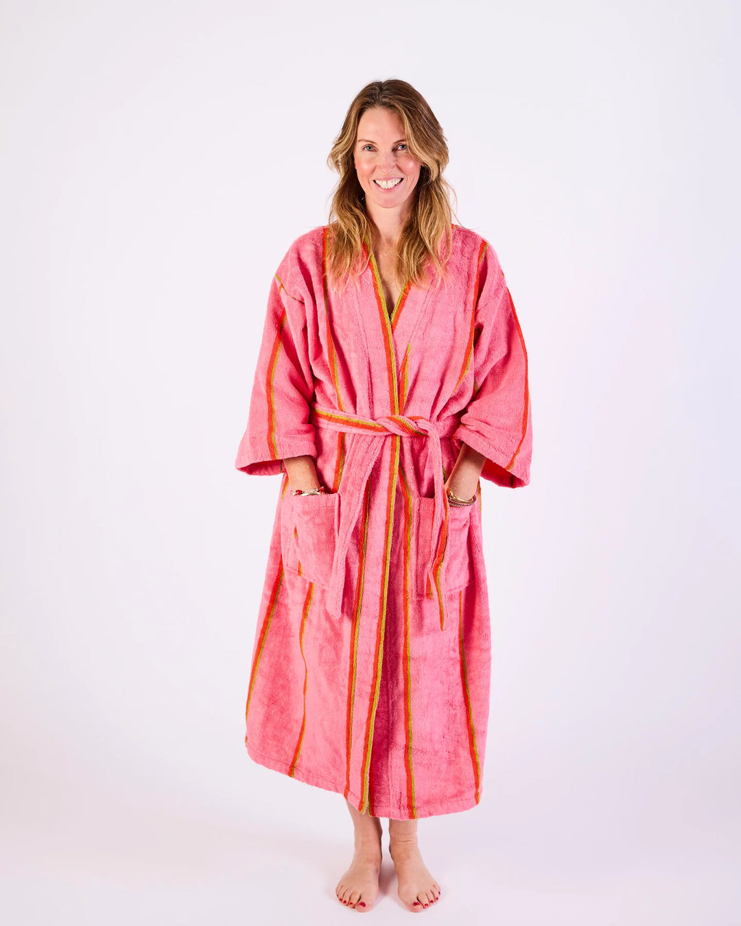 Kip & Co Watego Soiree Stripe Bamboo Terry Bath Robe