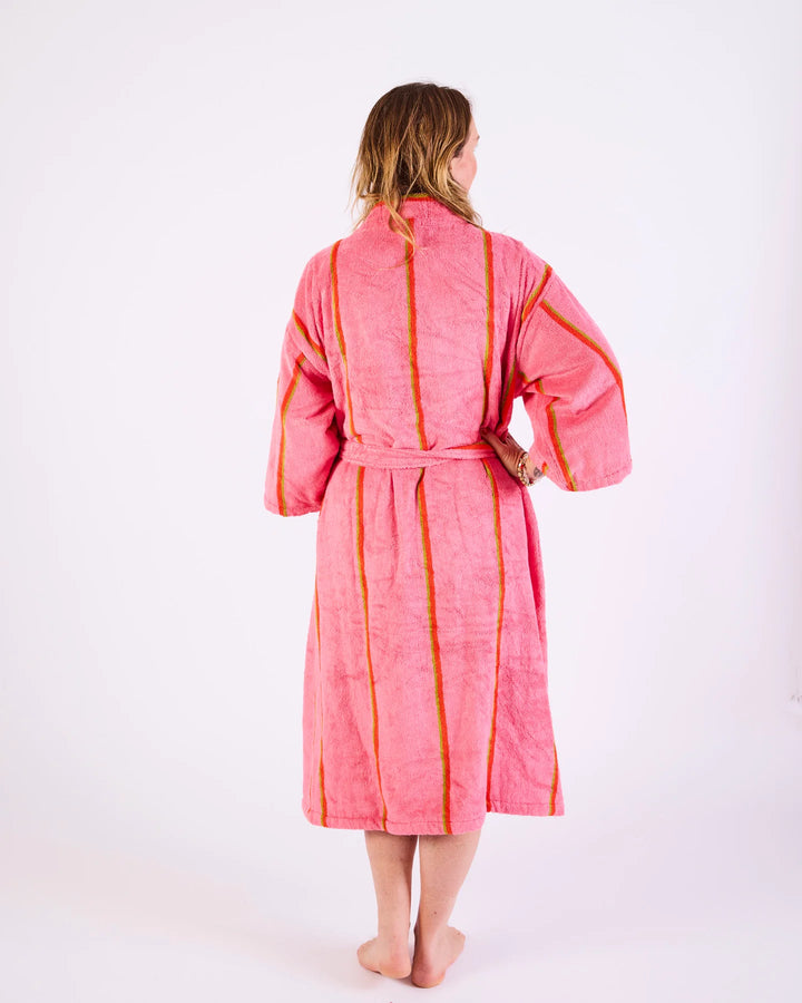 Kip & Co Watego Soiree Stripe Bamboo Terry Bath Robe