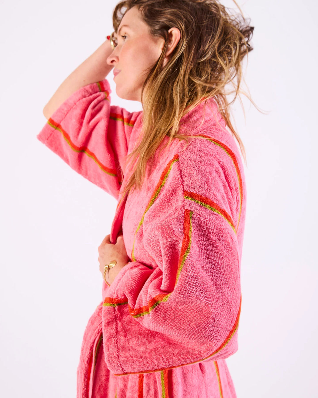 Kip & Co Watego Soiree Stripe Bamboo Terry Bath Robe