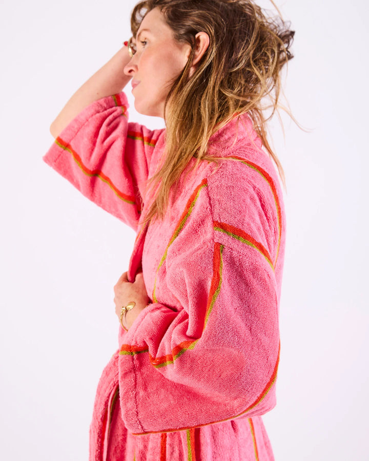 Kip & Co Watego Soiree Stripe Bamboo Terry Bath Robe