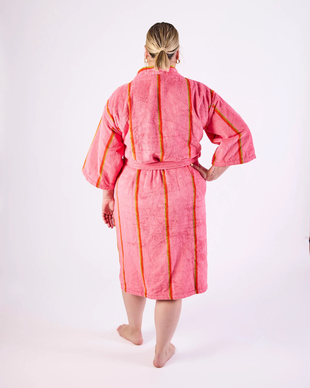 Kip & Co Watego Soiree Stripe Bamboo Terry Bath Robe