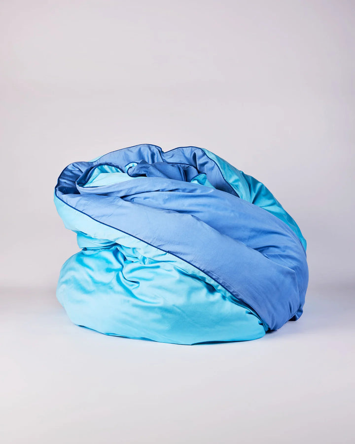 Kip & Co Glow In Blue Bamboo Cotton Quilt Cover