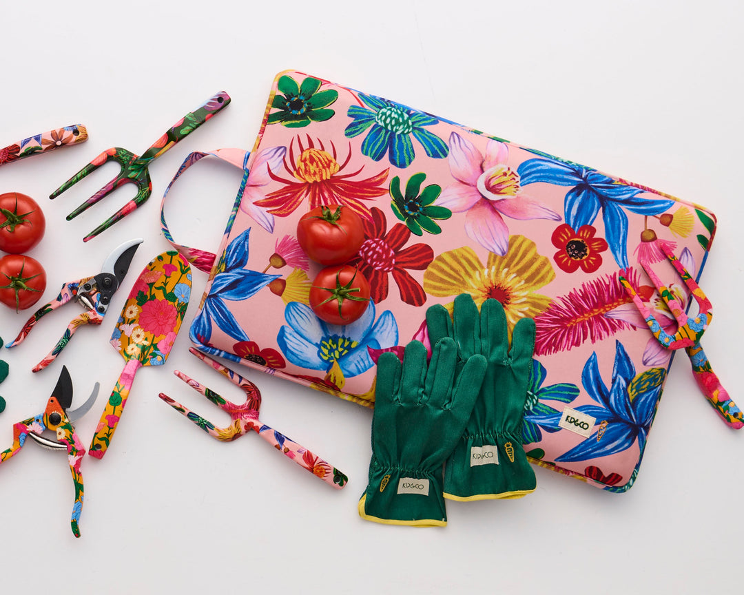 Kip & Co Wild Flowers In Bloom Garden Tools and Gloves Set