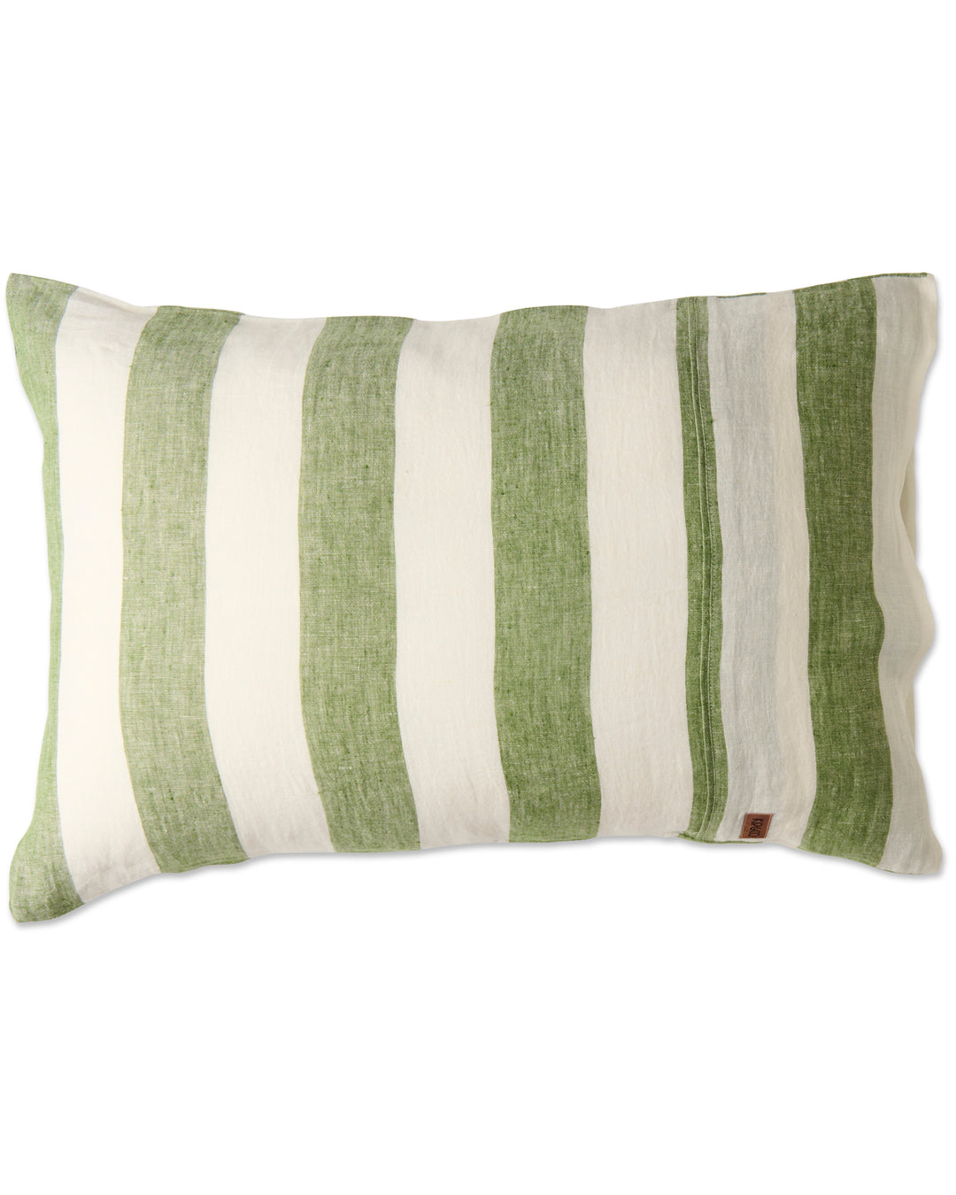 Kip & Co Moss Stripe Linen Pillowcases