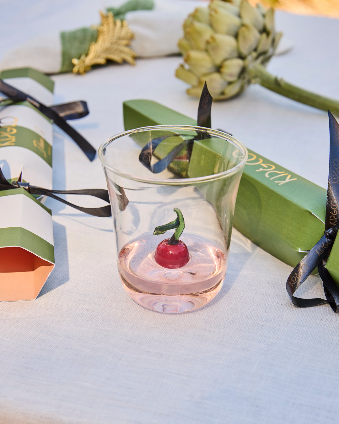 Kip & Co Cherry On Top Carafe & Glass