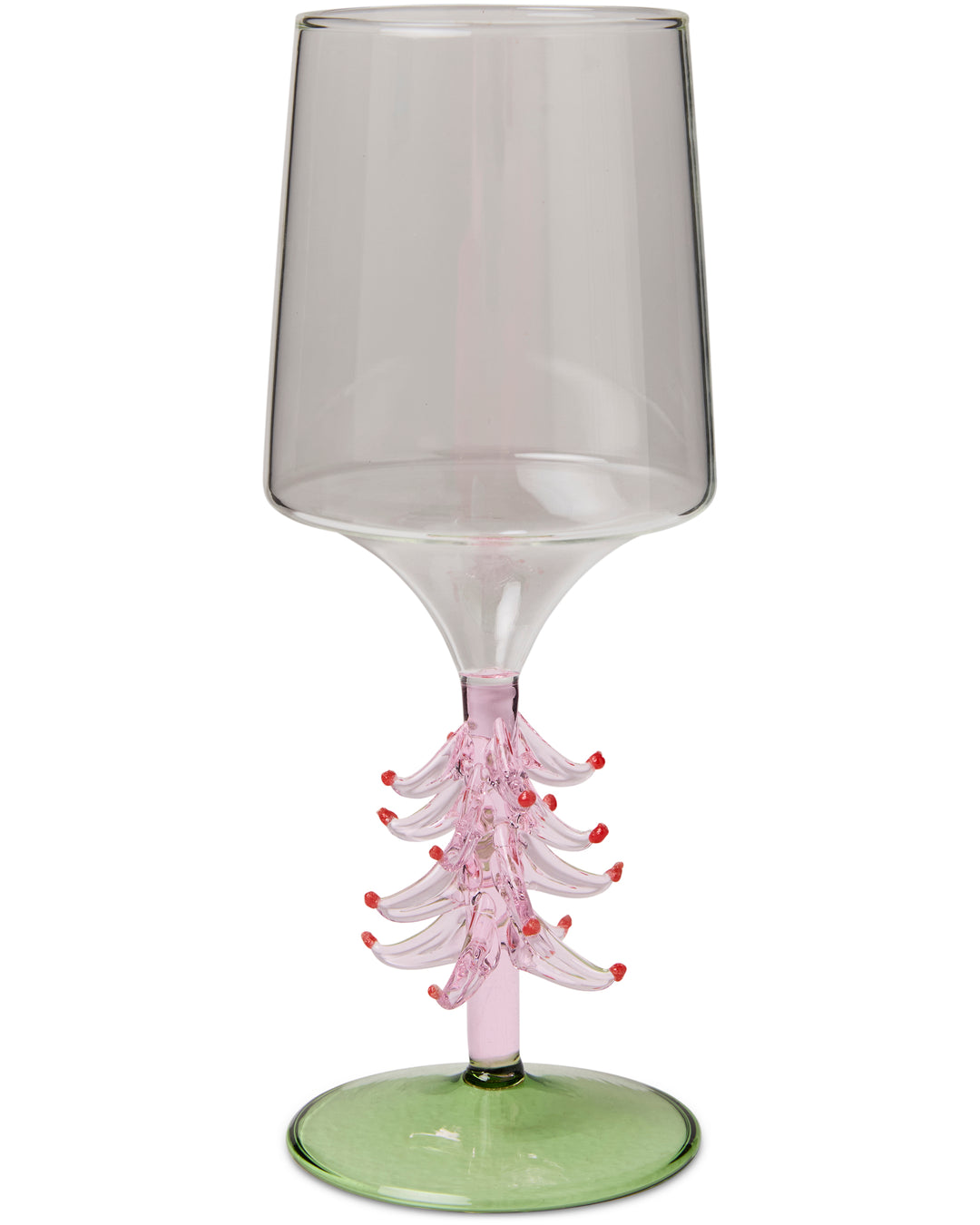 Kip & Co Tickled Pink Christmas Wine Glass 2P Set - Glassware