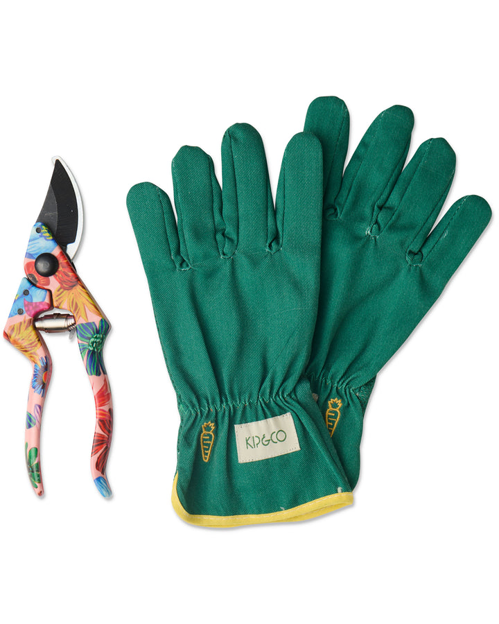 Kip & Co Wild Flowers In Bloom Garden Secateurs and Gloves Set