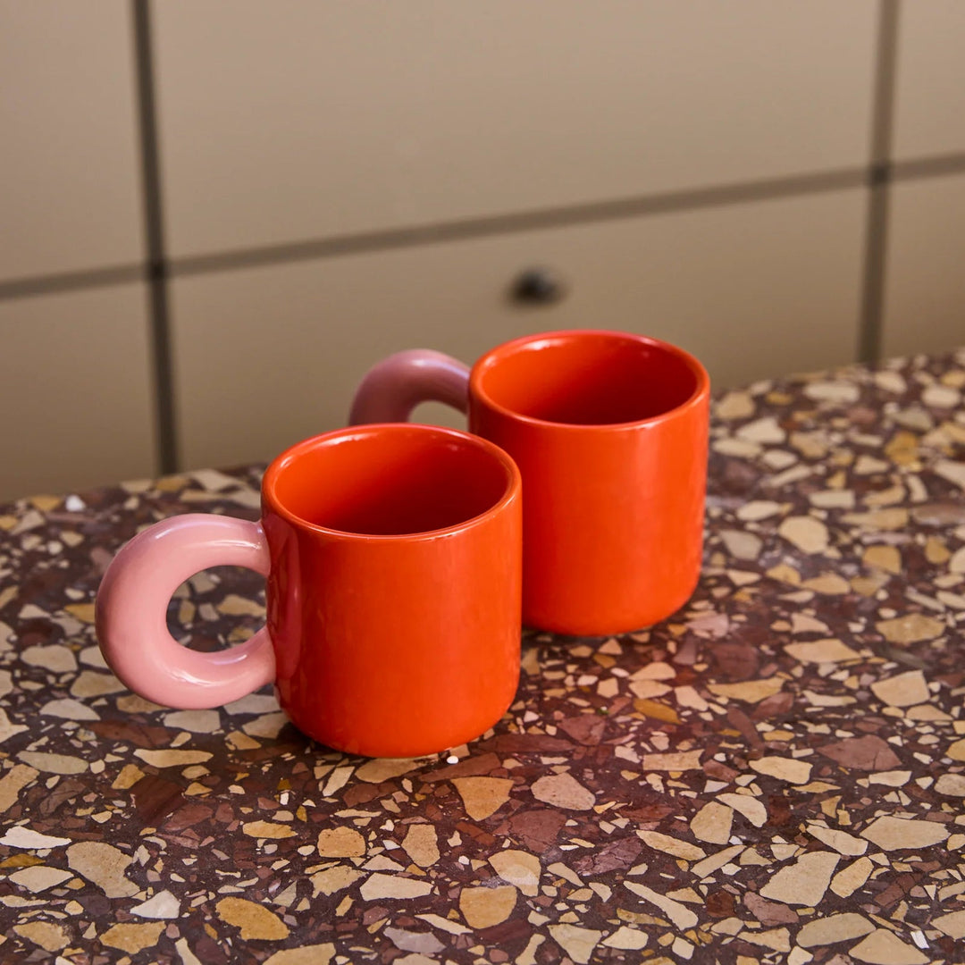 Kip & Co Red Mug 2P Set
