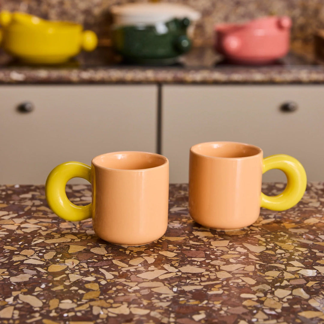Kip & Co Citron Mug 2P Set