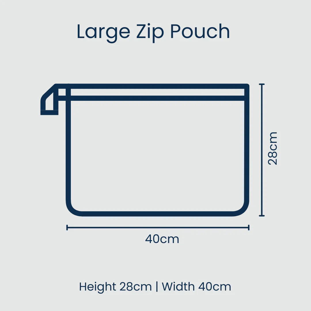 Project Ten Clear Zip Pouch Bundle – Red