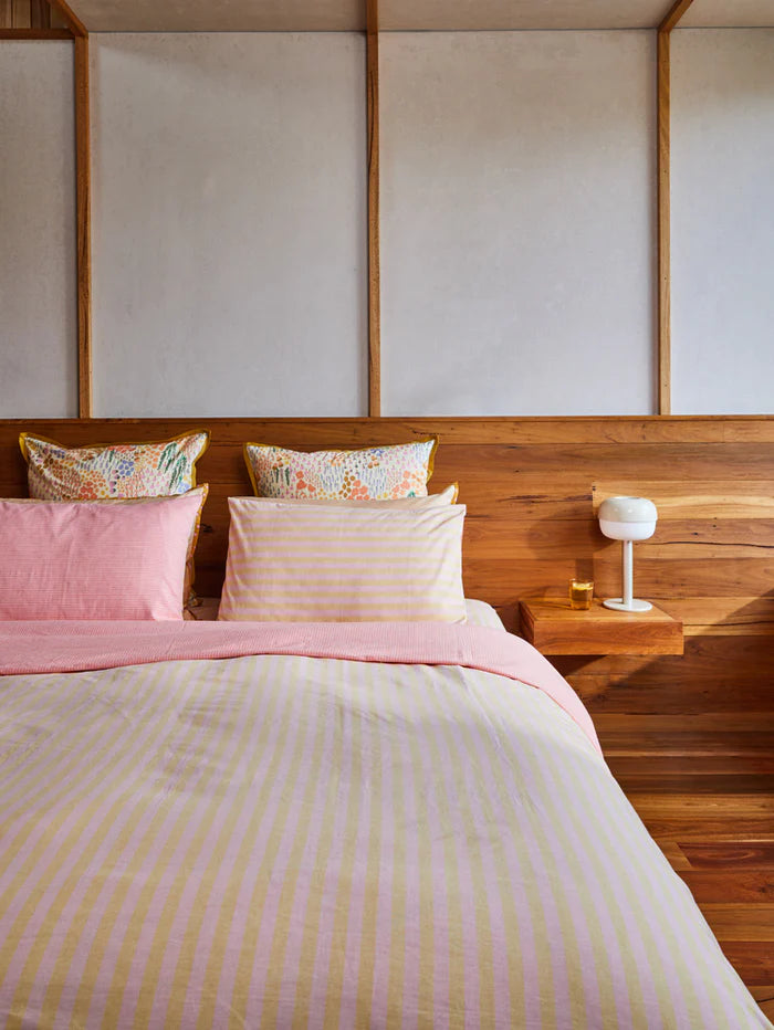 Mosey Me Woven Stripe Standard Pillowcase Set