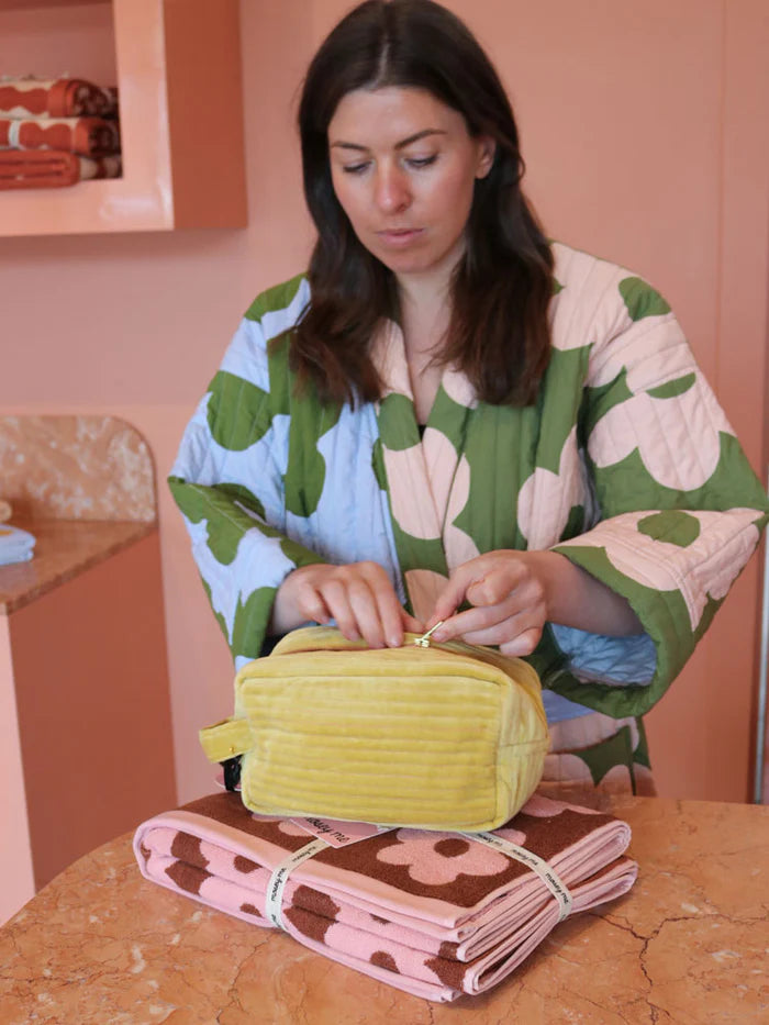 Mosey Me Flowerbed Quilted Robe