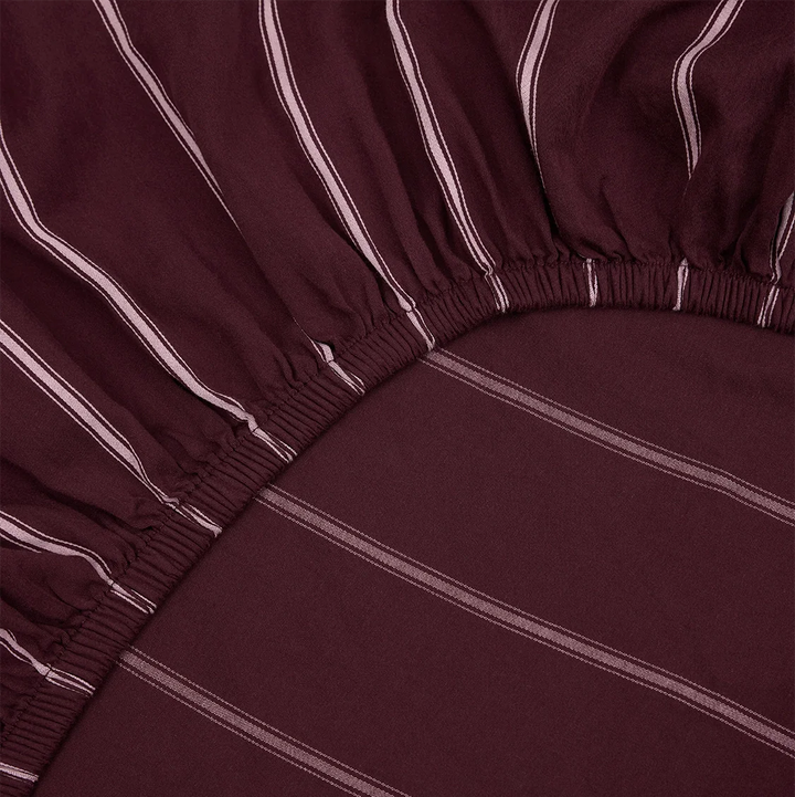 Hommey Fitted Sheet - Mulberry