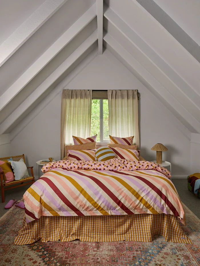 Mosey Me Crimson Maypole Euro Pillowcase Set