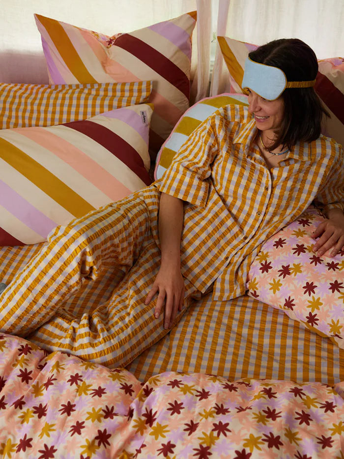 Mosey Me Peach Floral Fitted Sheet