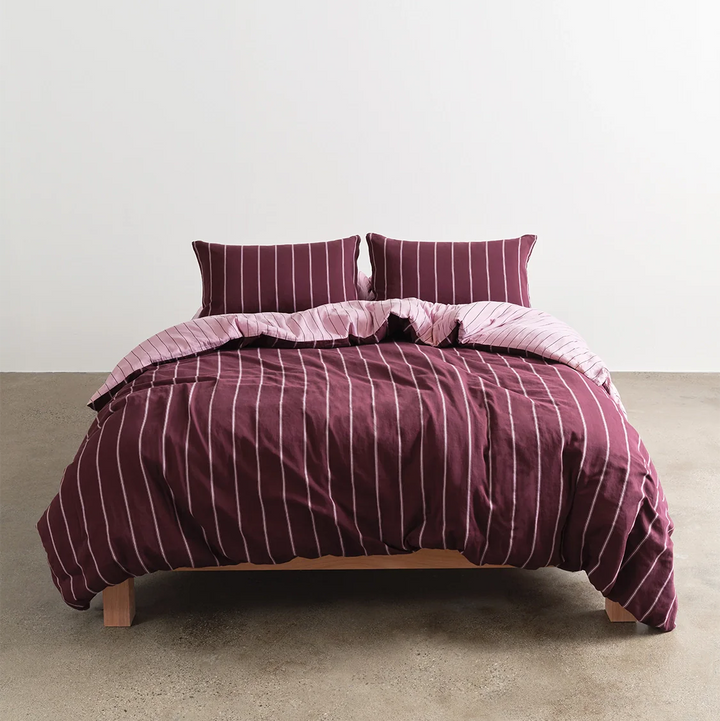 Hommey Fitted Sheet - Mulberry