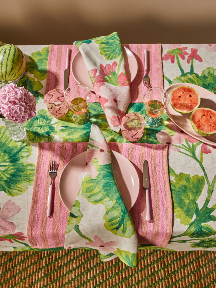 Bonnie & Neil Geranium Multi Linen Napkins