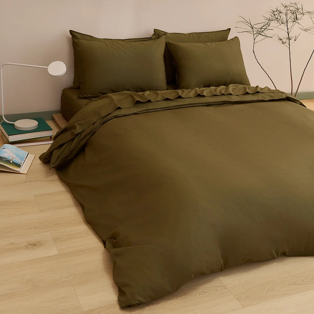 Hommey Pillowcase Pair - Green Olive