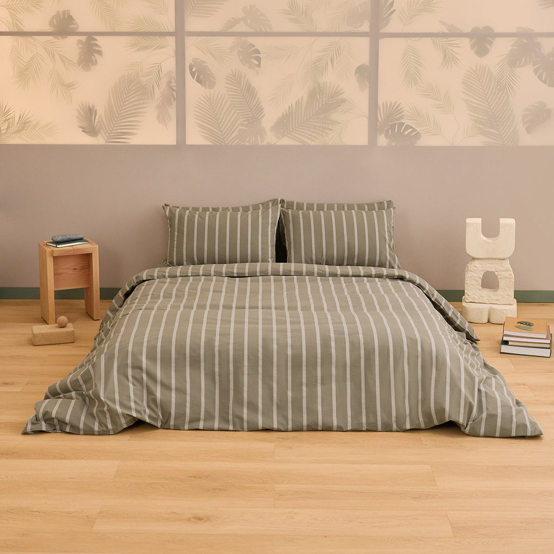 Hommey Quilt Cover - Sage Stone