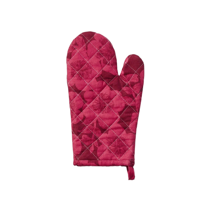 Bonnie & Neil Jardin Cerise Linen Oven Mitt