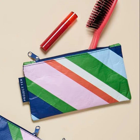 Project Ten Tiny Pouch - Rugby Stripe