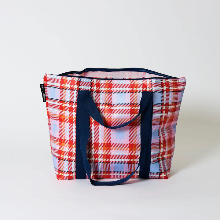 Project Ten Medium Zip Tote - Tartan