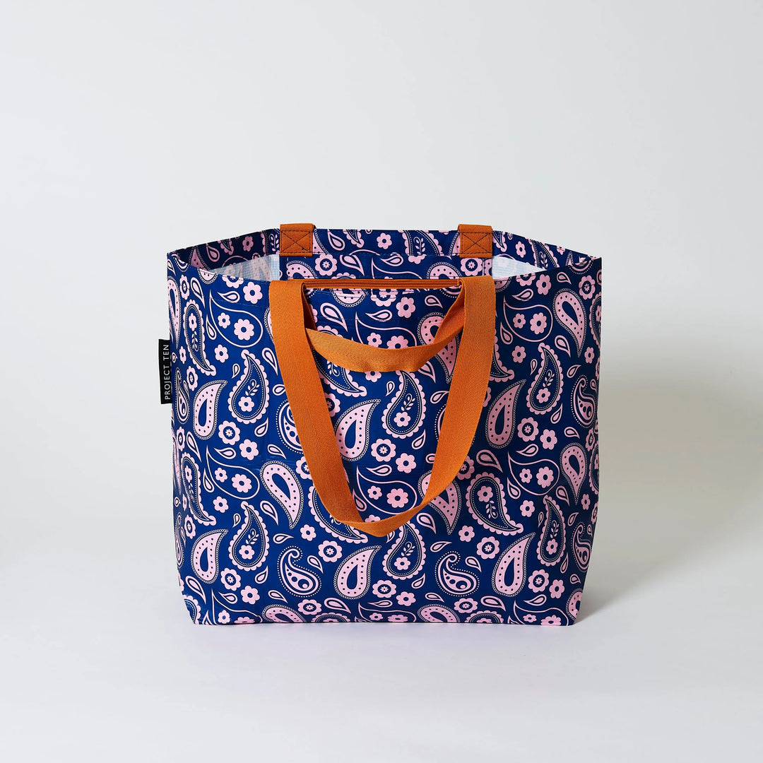 Project Ten Medium Tote - Paisley - Reusable Bags
