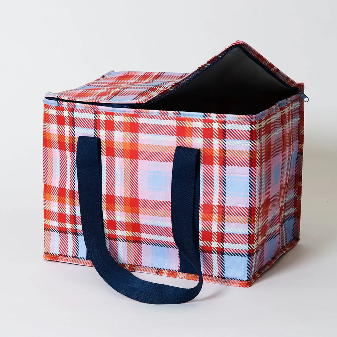 Project Ten Large Insulated Tote - Tartan