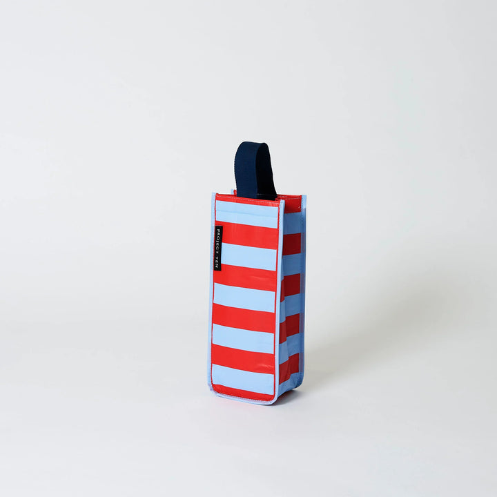 Project Ten Wine Bag - Red Blue Stripe