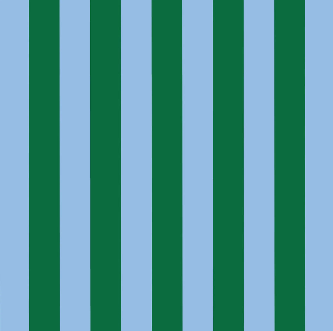 Project Ten Wine Bag - Green Blue Stripe