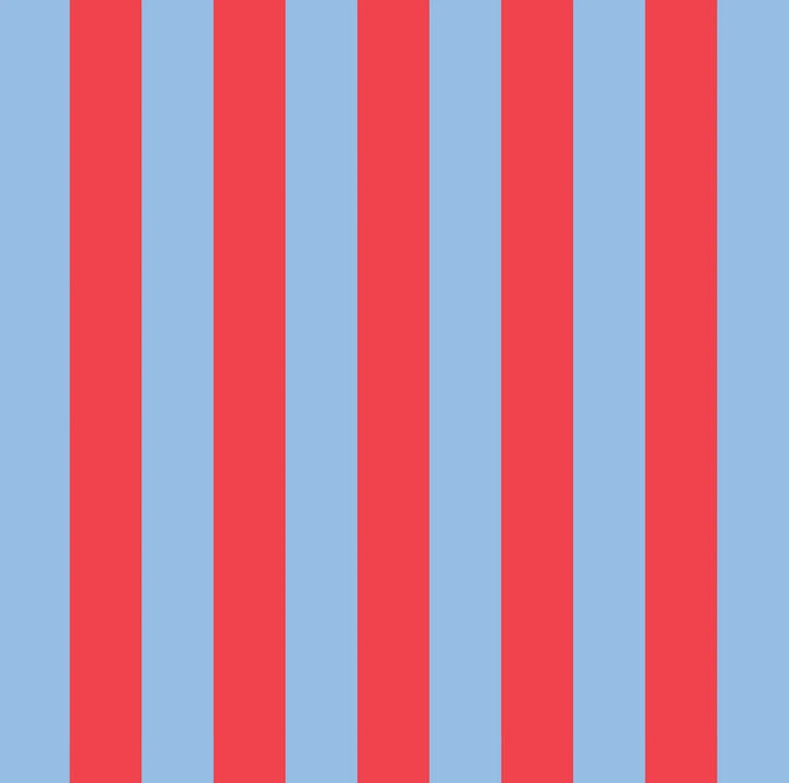 Project Ten Tiny Pouch - Red Blue Stripe