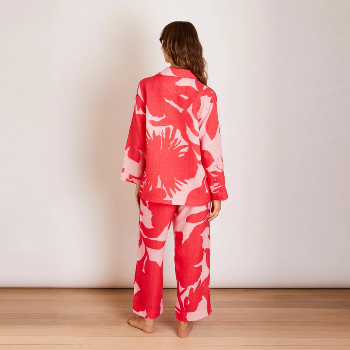 Bonnie & Neil Carmine Pink Pyjamas Set