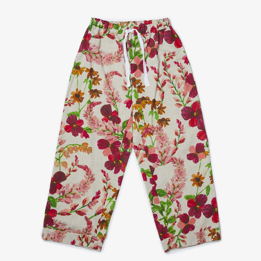 Bonnie & Neil Lupin Multi Linen Pyjama Set
