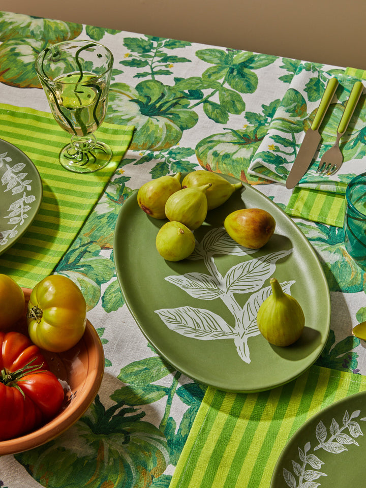 Bonnie & Neil Vines Green Oval Plate