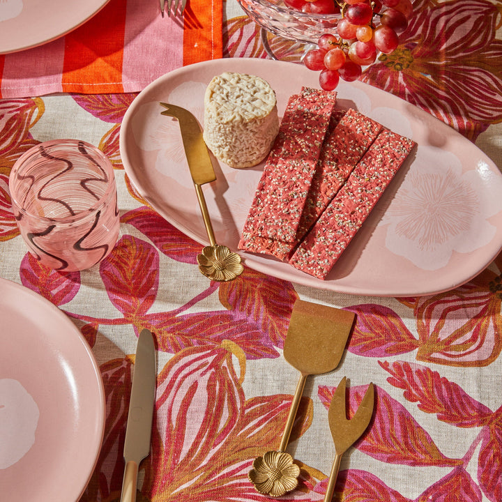 Bonnie & Neil Jardin Pink Oval Plate