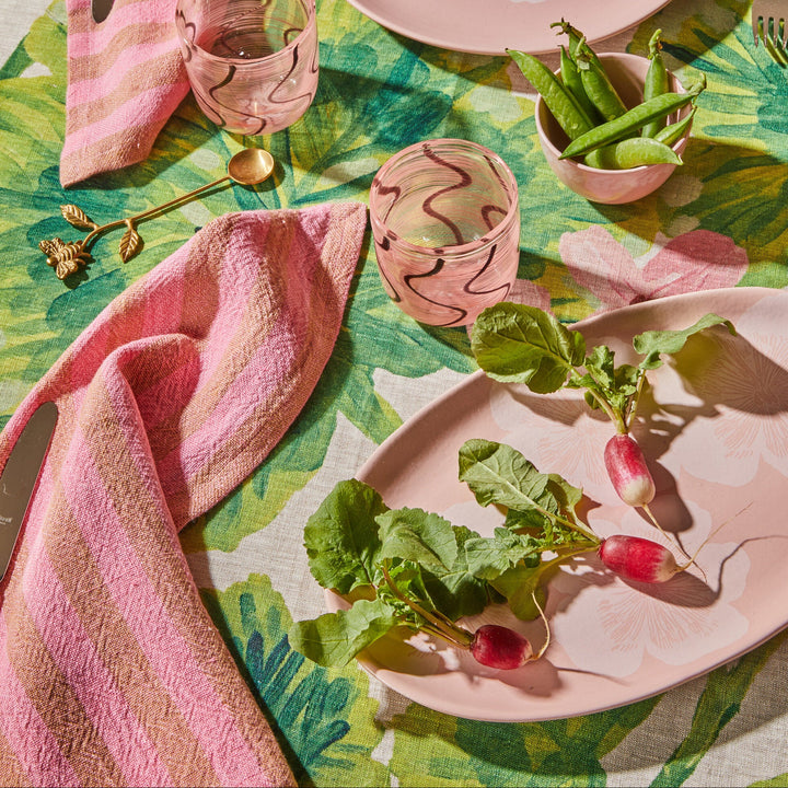Bonnie & Neil Jardin Pink Oval Plate