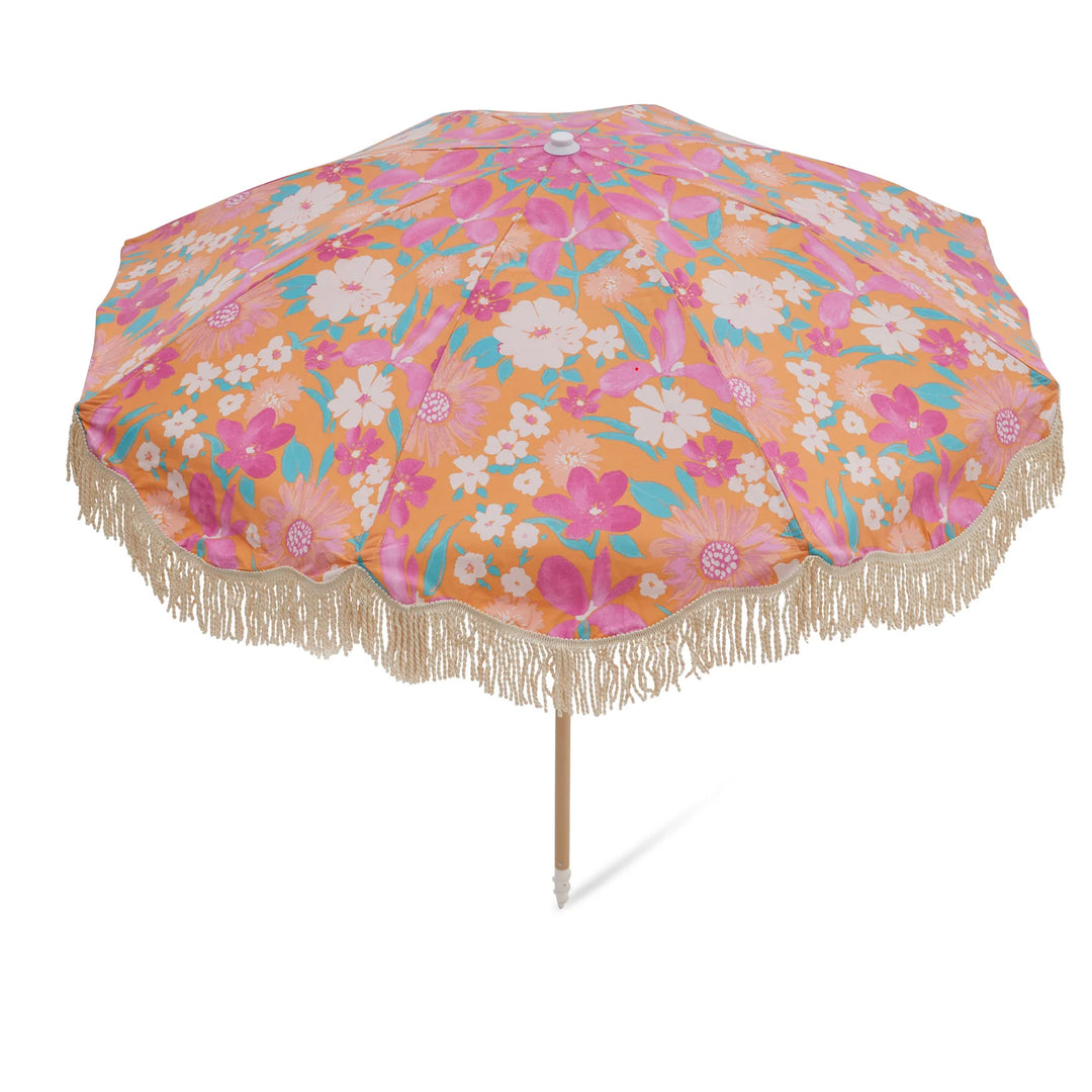 Salty Shadows Beach Umbrella - Bloom
