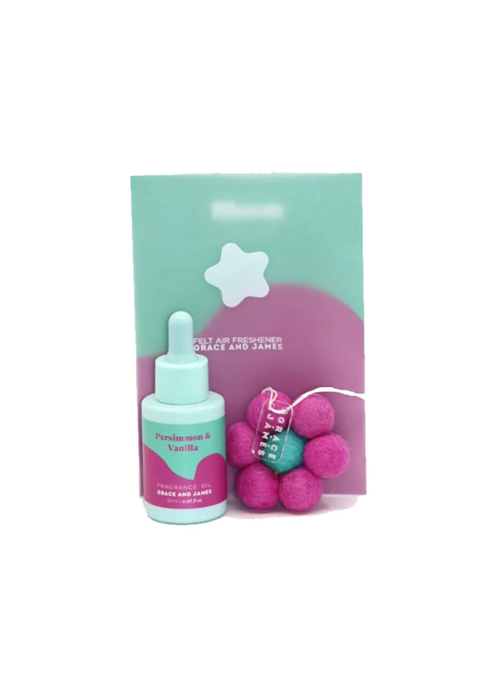 Grace and James Persimmon & Vanilla Felt Air Freshener