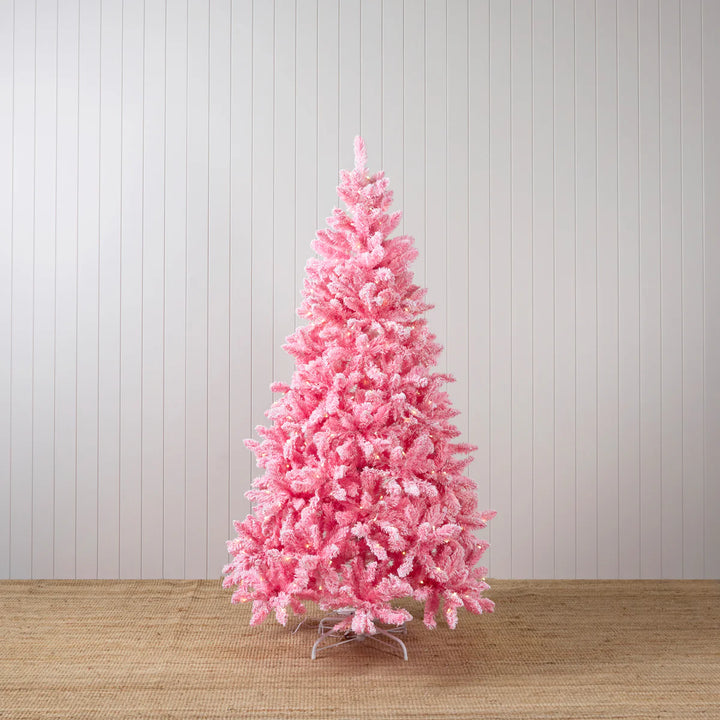 Frosted Pink Pine Tree